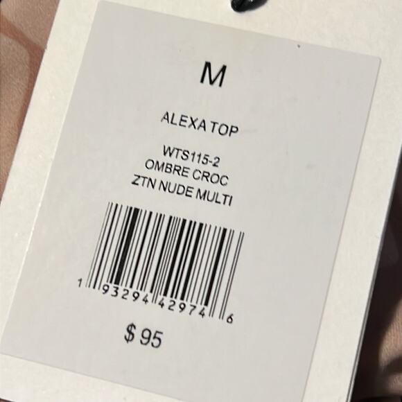 ONIA Alexa Print Triangle Bikini Top Size 8/M NWT - Picture 6 of 6